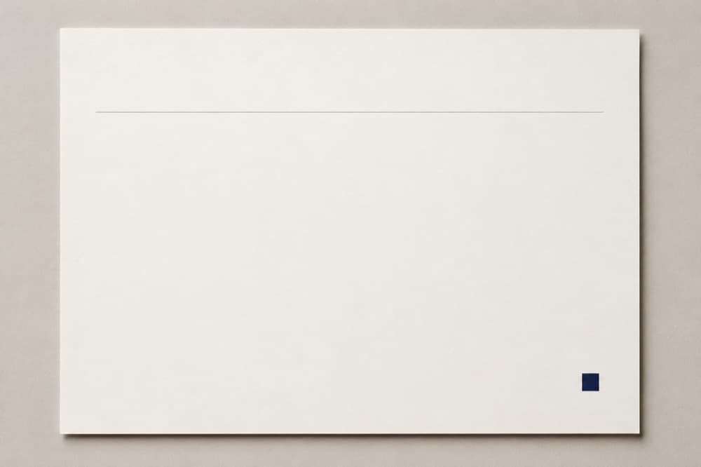 Near-blank base with a single rule and a small block